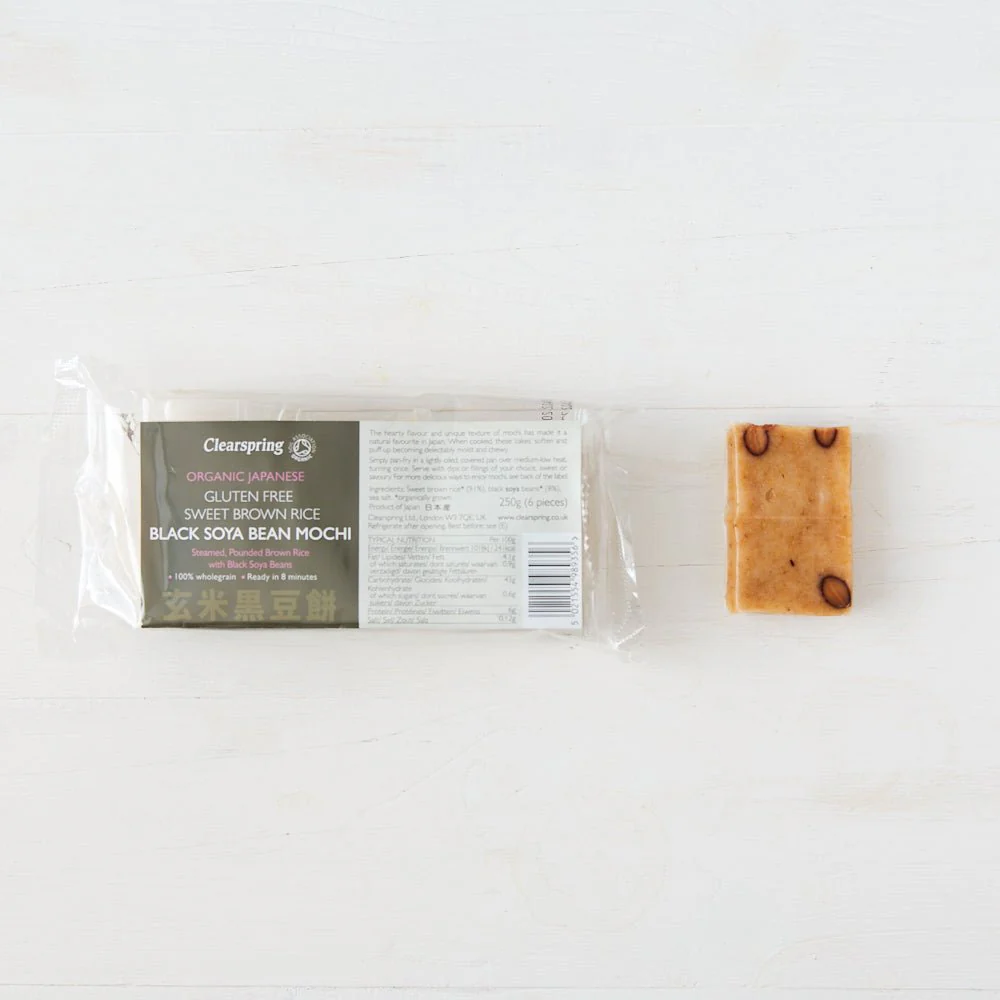Organic Japanese Brown Rice Black Soya Bean Mochi - Image 3