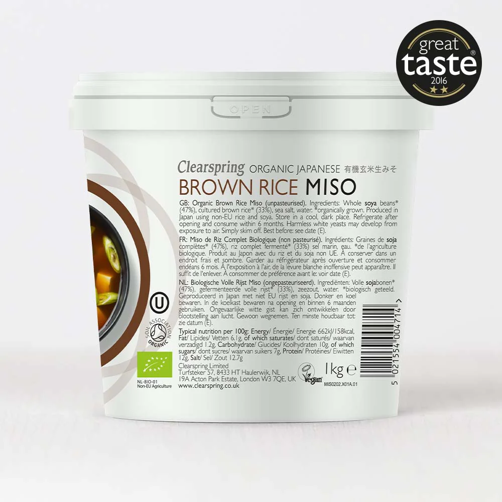 Organic Japanese Brown Rice Miso Paste - Unpasteurised - Image 6