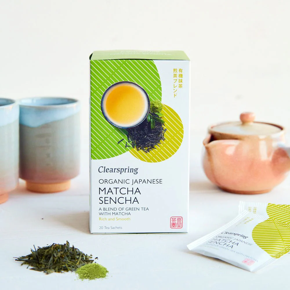 Organic Japanese Matcha Sencha - 20 Tea Sachets - Image 3