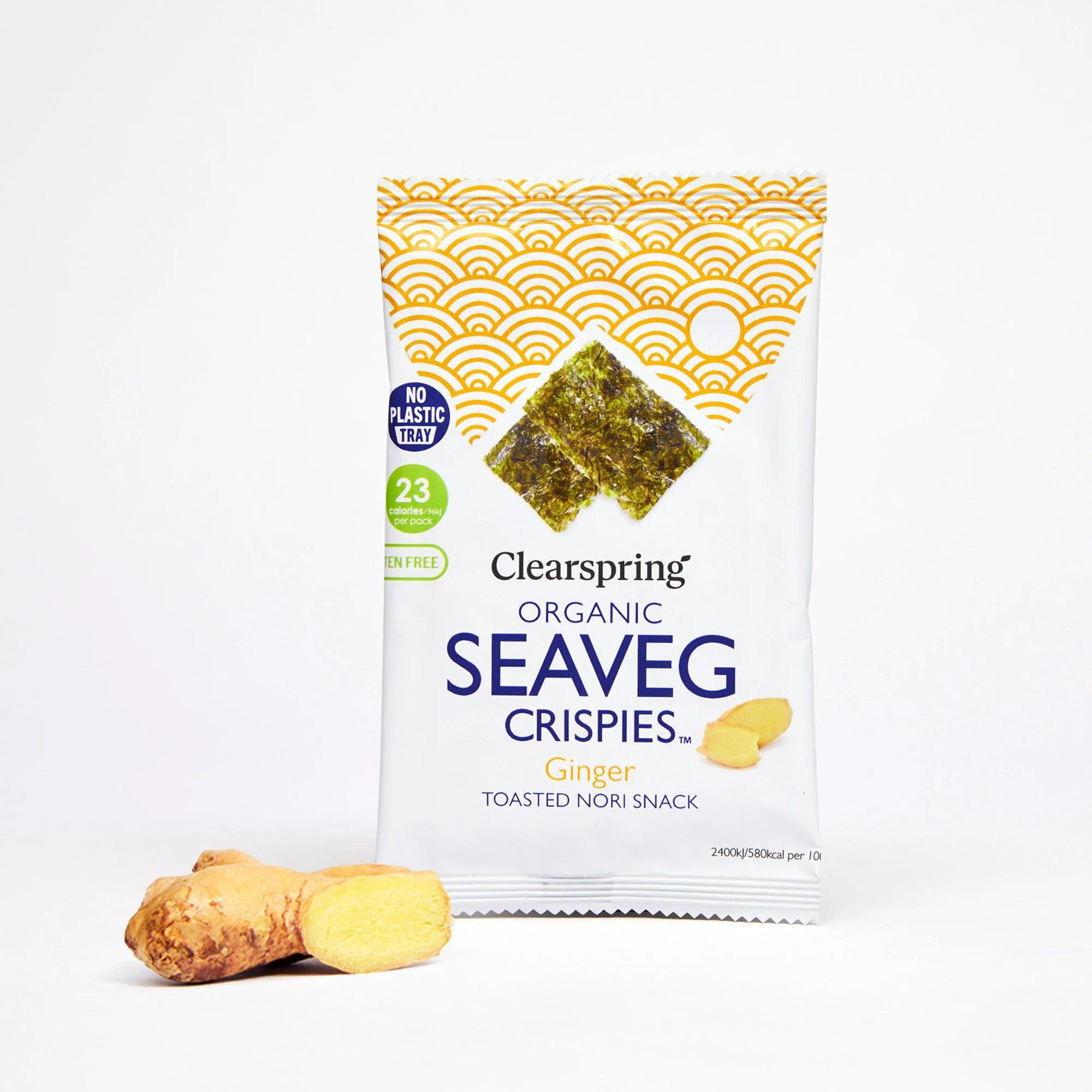Organic Seaveg Crispies - Ginger (Crispy Seaweed Thins) - Image 3