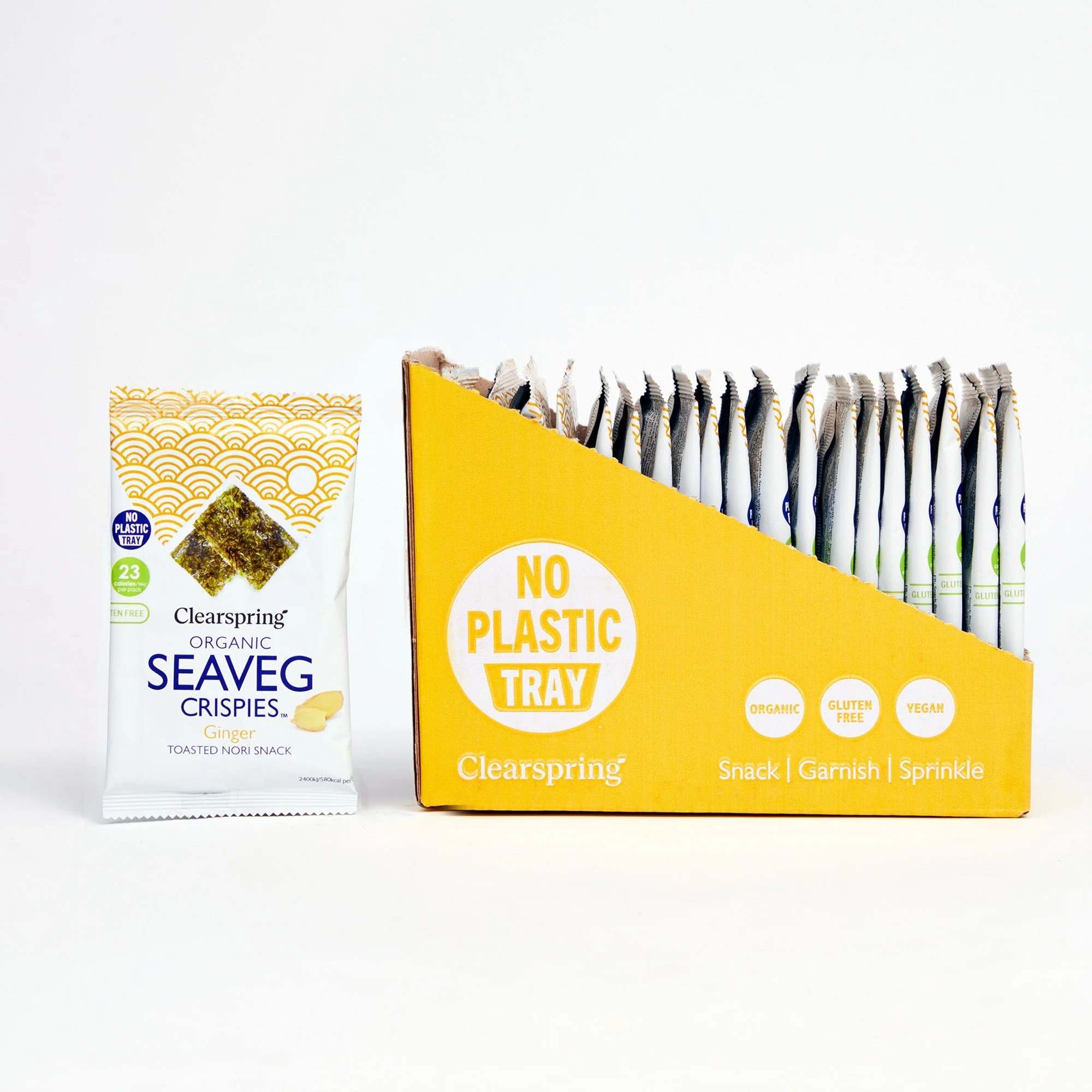 Organic Seaveg Crispies - Ginger (Crispy Seaweed Thins) - Image 4
