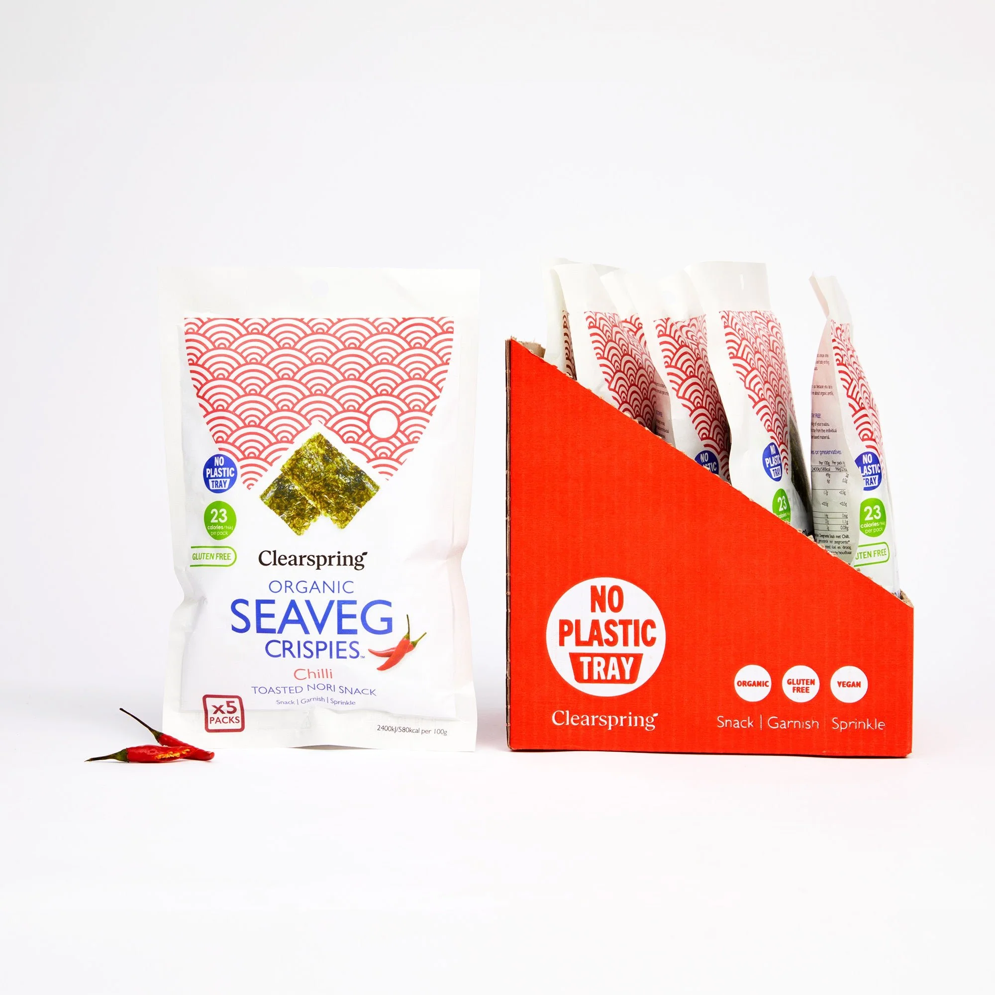 Organic Seaveg Crispies Multipack - Chilli (Crispy Seaweed Thins) - Image 4
