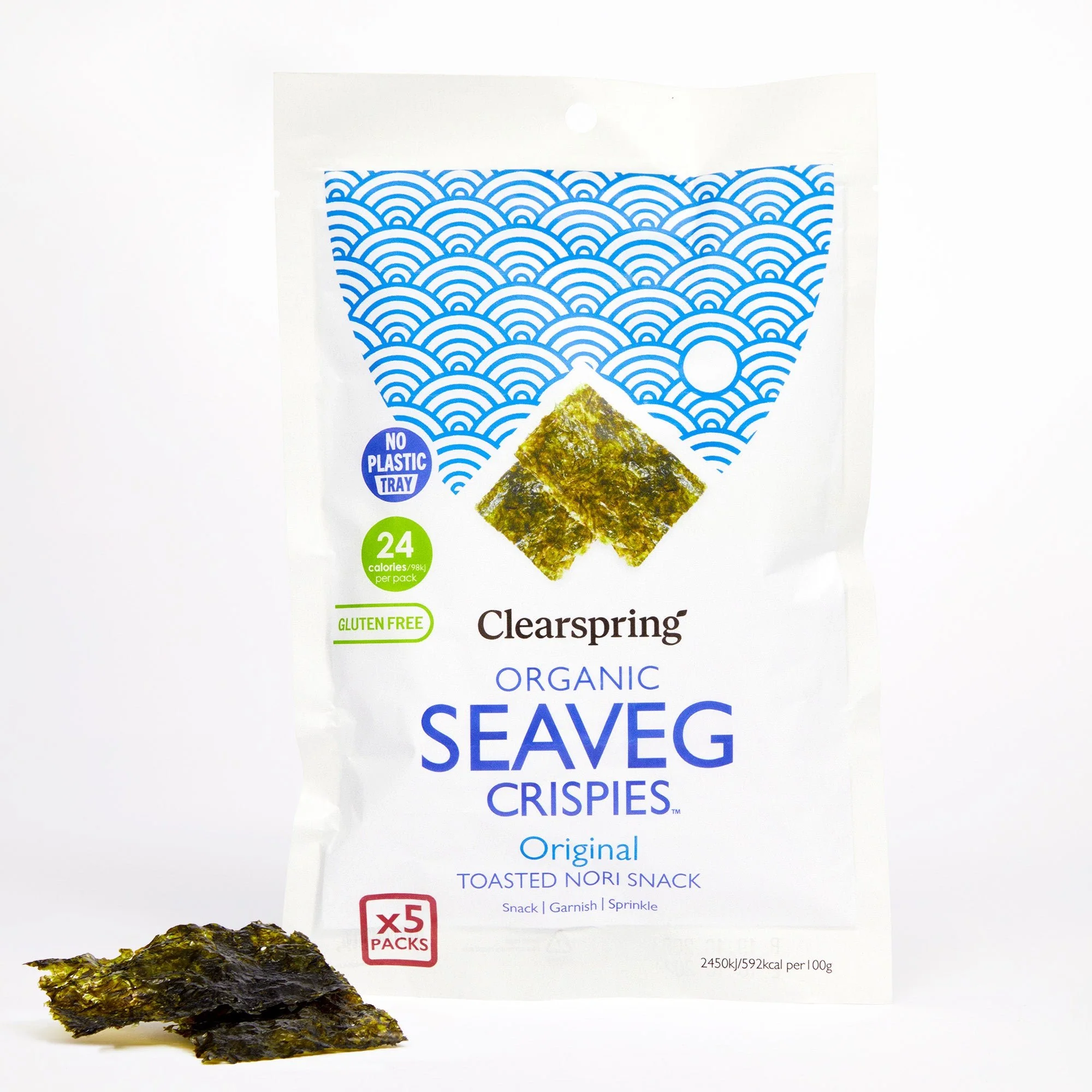 Organic Seaveg Crispies Multipack - Original (Crispy Seaweed Thins) - Image 3