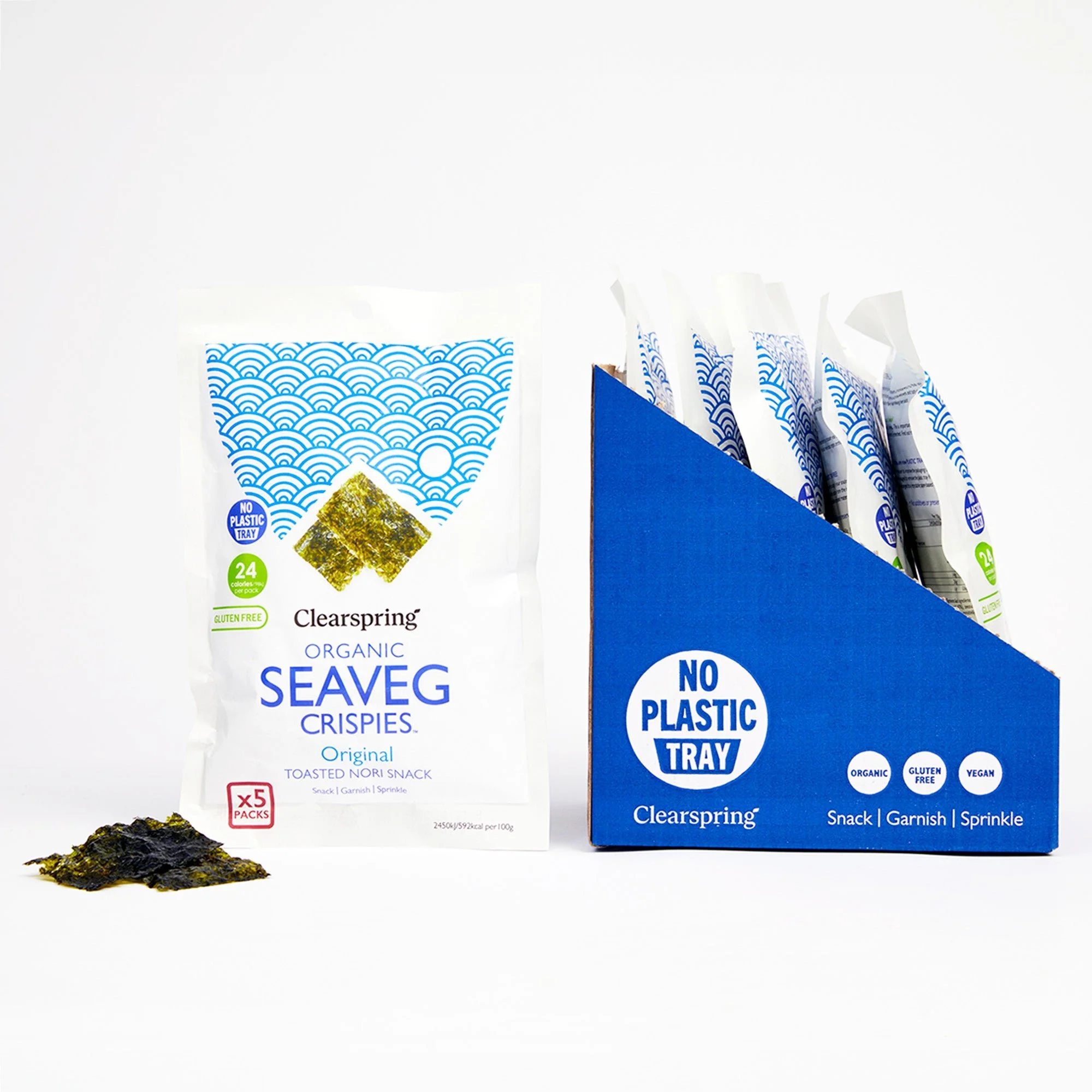 Organic Seaveg Crispies Multipack - Original (Crispy Seaweed Thins) - Image 4