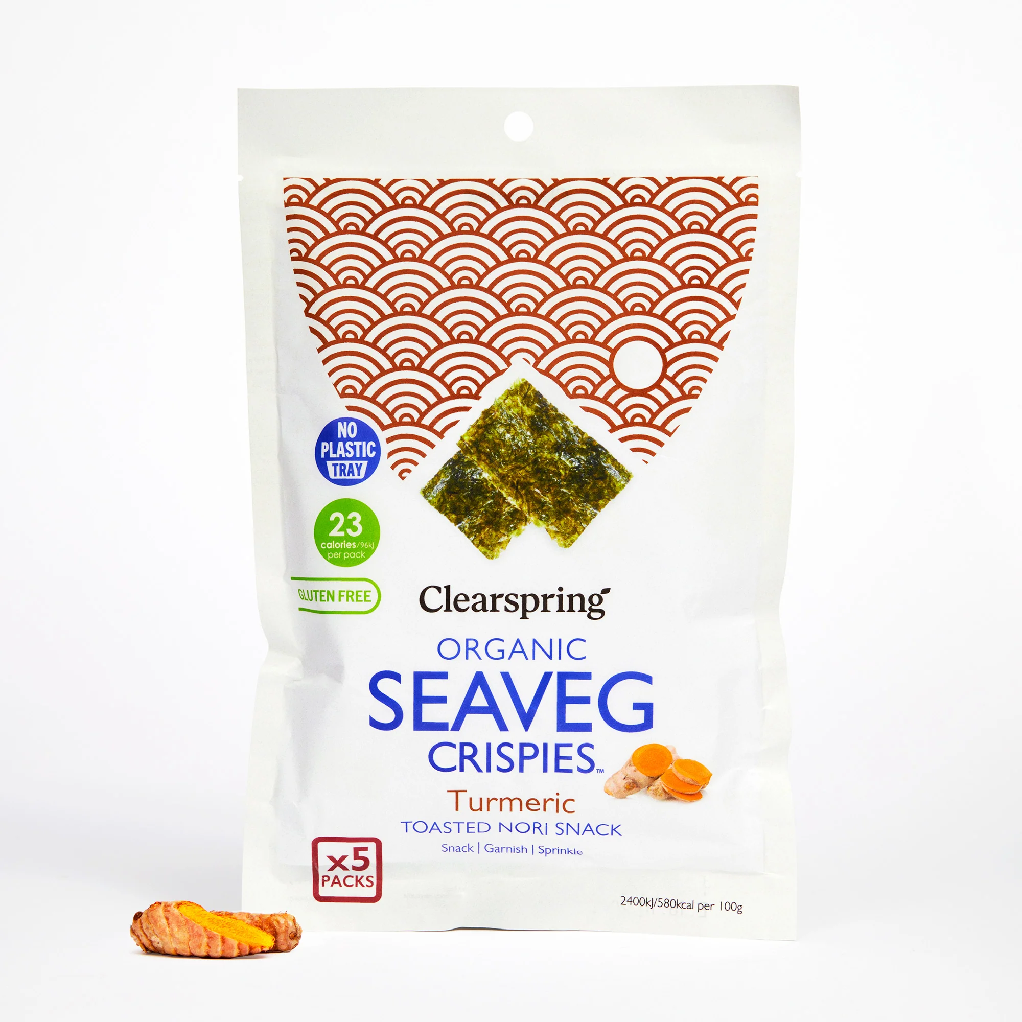 Organic Seaveg Crispies Multipack - Turmeric (Crispy Seaweed Thins) - Image 3