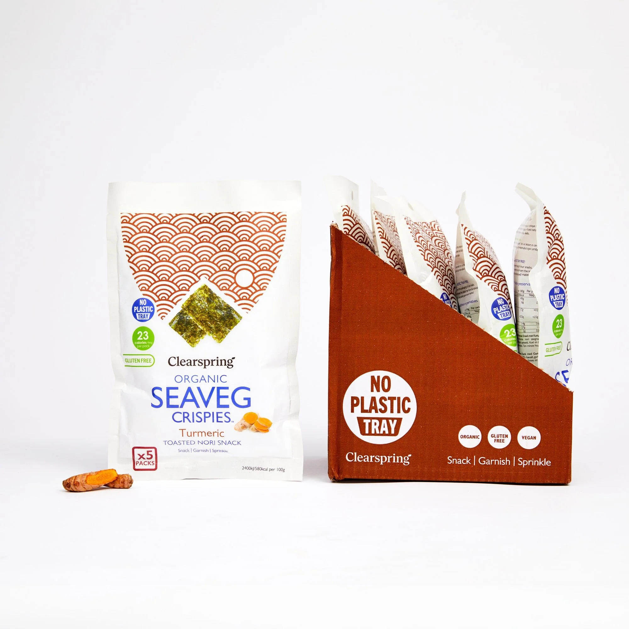 Organic Seaveg Crispies Multipack - Turmeric (Crispy Seaweed Thins) - Image 4